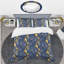 Ensemble de housse de couette de luxe mid-century à l’onde rétro-138869028