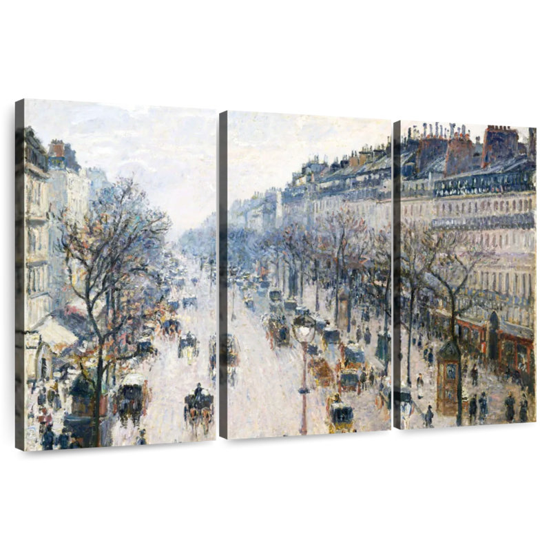 Sirci, le Boulevard Montmartre, matin d'hiver 1897, H 36 po x l 57 po