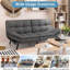 71" Futon Couch,Convertible Futon Sofa Bed,Memory Foam Sleeper Sofa,Adjustable Modern Loveseat,Futon Sets, Sofa Bed For Compact Living Room,Apartment,Office