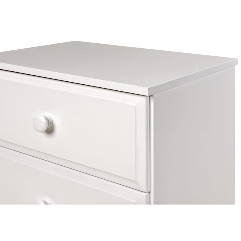 Commode 3 tiroirs Alayna, Blanc