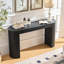 Console 59,05 po moderne avec tiroir pour le hall d'entrée avec motif à rayures verticales unique-1734886006