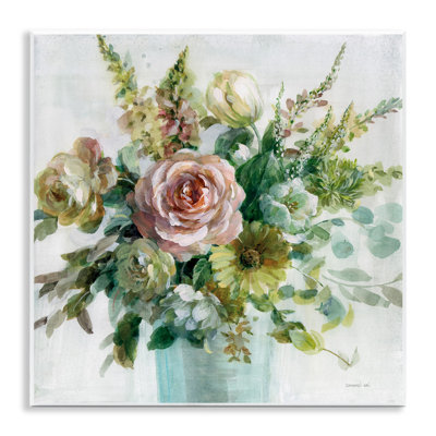 «Sage & Peach Flowers» par Danhui Nai