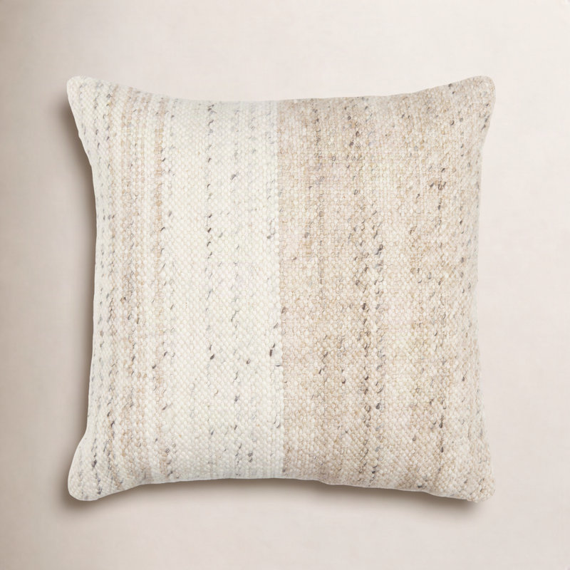 Dia Striped Throw Pillow, 22" x 22", Down
