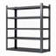 Étagère robuste en métal à 5 niveaux, capacité de 2000 lb, réglable et durable pour les solutions de rangement de garage et industrielles-1251730829