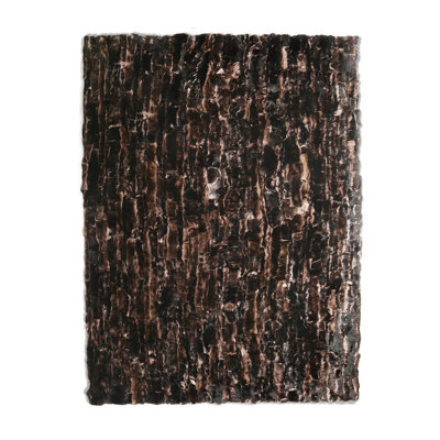 Handmade Rex Rabbit Rug In Brown And Black Custom Size Luxury Natural Fur Carpet