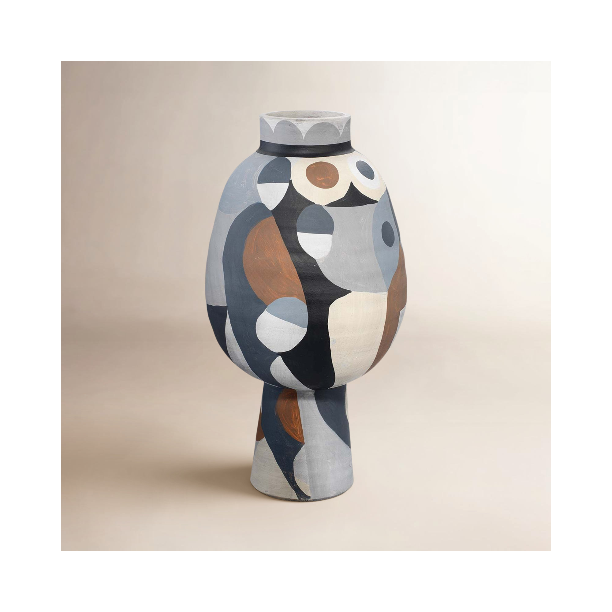 Ventina 15.5'' Handmade Ceramic / Porcelain Table Vase
