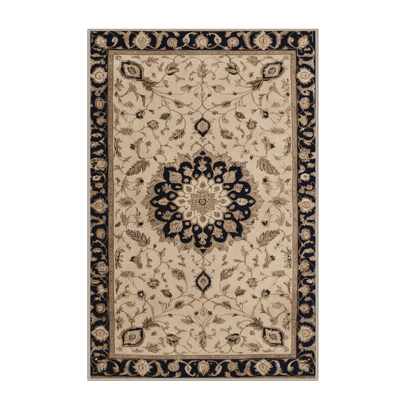 Tapis brun lavable à la machine, Rectangle 5 pi x 7 pi