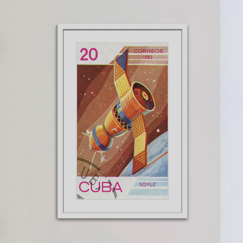 "Cuban Space Module" Framed Print, 18" H x 12" W x 1.5" D