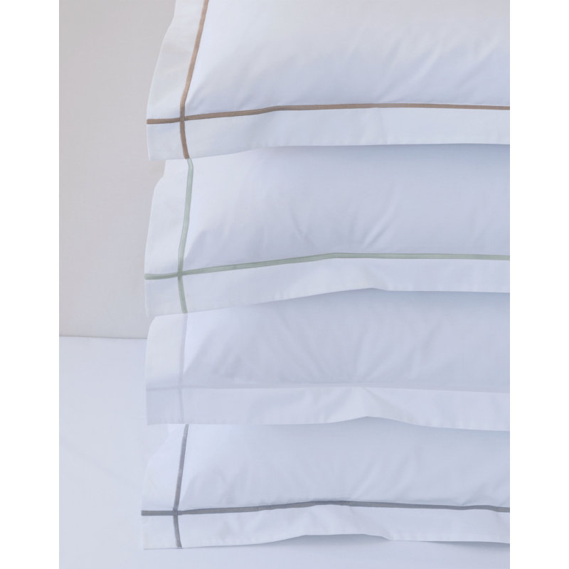 Classic Hotel_Shams, White/Gray, Boudoir