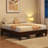 Multi-sized Wooden Platform Bed Frame with Sturdy Slat Support-1063669420-1063669415