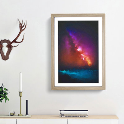 Stars over the Ocean - Picture Frame Graphic Art Print