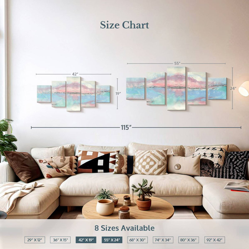 Parfait I, 24" H x 55" W