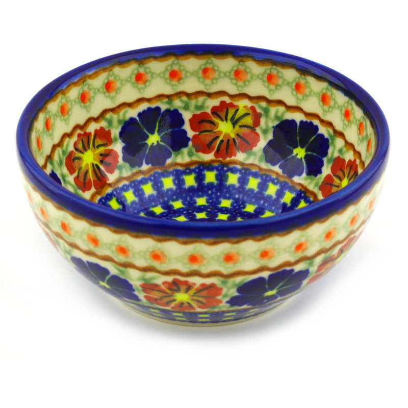 Paradise Poppy Stoneware Rice Bowl