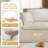Multifunctional Chenille Sofas, Spacious L-shape With Movable Ottoman For Home