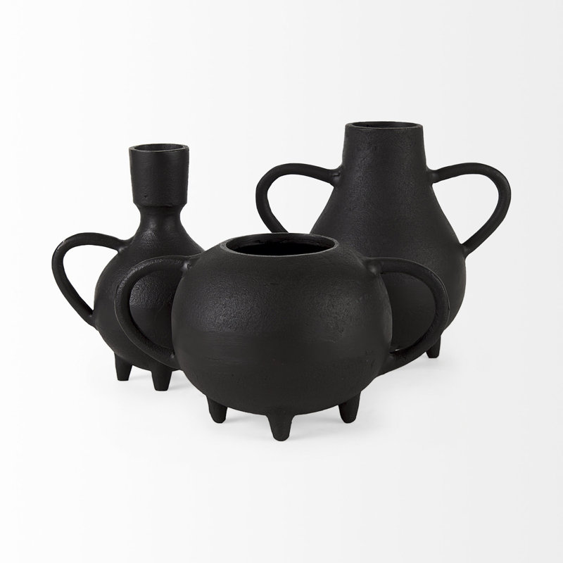 Bol d'inspiration italienne en métal noir mat