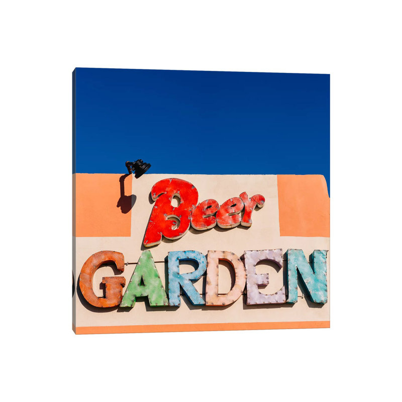 Marfa Beer Garden by Bethany Young - Print on Canvas, 93.98cm H x 93.98cm W x 3.81cm D, Wrapped Canvas