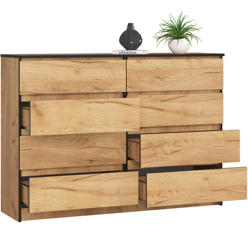 Boniface 8 -Drawer Console, 99cm H x 138cm W x 40cm D