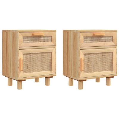Blethyn 40cm W Solid + Manufactured Wood Bedside Table