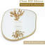 Miroir mural irrégulier, miroir asymétrique doré de 27 po x 19 po pour la salle de bain
