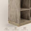 Bibliothèque en bois à 8 cubes, armoire de rangement autoportante, tablette de rangement rustique pour salon, bureau, entrée, gris