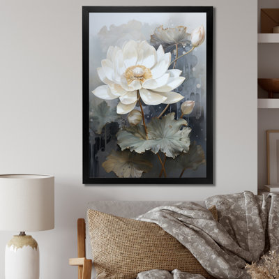 «Wesely White Flower Delicate Intricacy II», reproduction sur toile