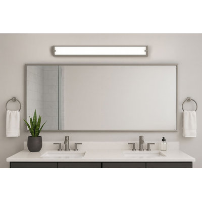 Sinclair - lumière de meuble-lavabo à DEL 36 po - nickel satiné