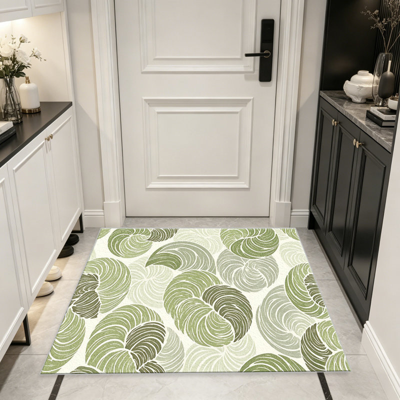 Sage Green & Beige area rugs for Living Room, Soft and Comfortable, Suitable for all seasons, easy to maintain, machine washable Indoor floor mat, Under Table Farmhouse suitable for Bedroom, Dining Room, Study,  Balcony, Home Decor Patio