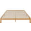 Structure de lit en bois, sans ressorts, base de lit plateforme en bois avec sommier en lattes de pin-13415922