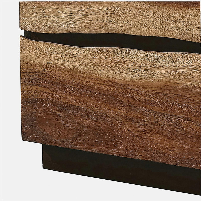Table de chevet 2 tiroirs Smokey