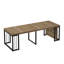 Table de salle à manger extensible 23,62 "- 118" moderne, pour 2 à 10 personnes-987442224