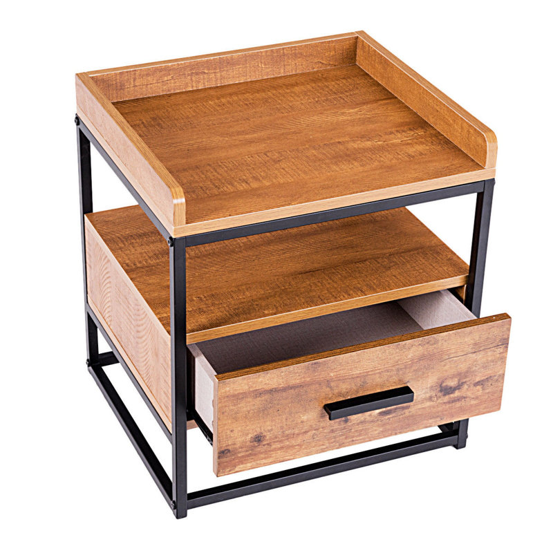 Table de chevet 1 tiroir en bois