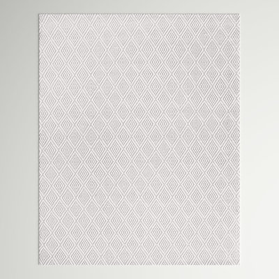 Geometric Flat Weave Wool And Cotton With Latex Geometric Rug