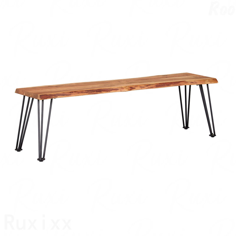 Banc de salle à manger en bois d'acacia massif