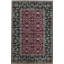 Hand-Knotted High-Quality Red and Black Area Rug