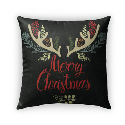 Antler Outdoor Throw Pillow