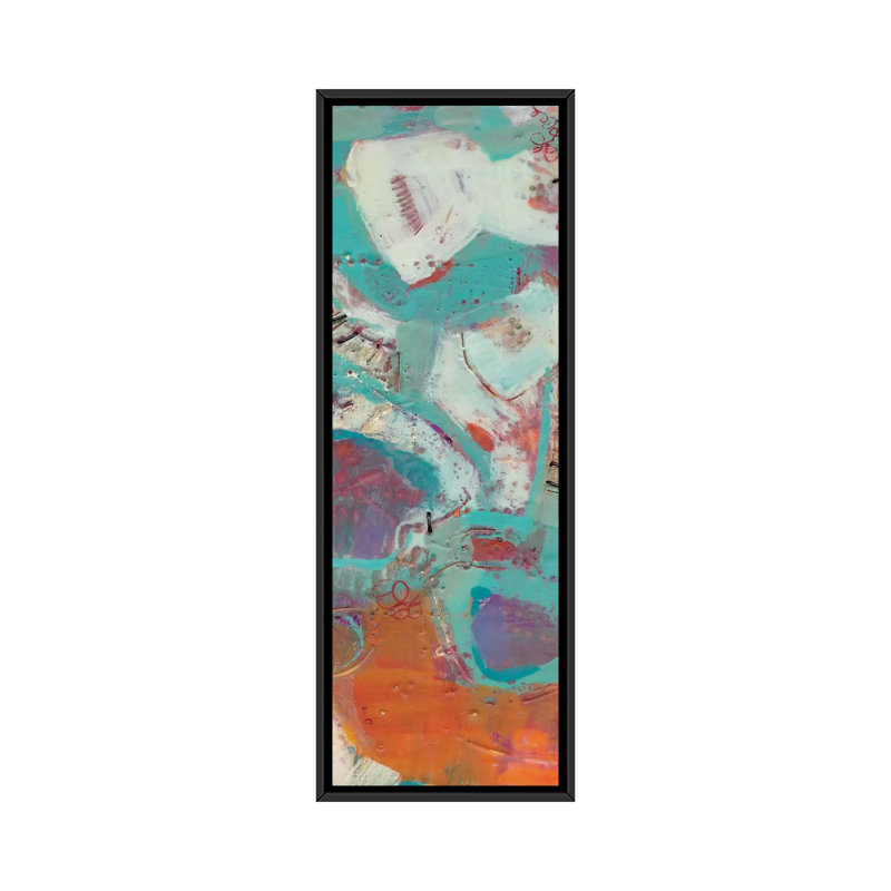 «Lolly III» par Sue Jachimiec, reproduction sur toile, H 36 po x l 12 po x P 1,5 po, Toile avec cadre noir