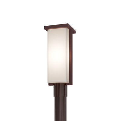 Ledge Dimmable 3500K LED Outdoor Post Light With Color Temperature Adjustability Switch (2700K/3000K/3500K)