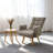 Rotatable Lounge Chair with Adjustable Backrest