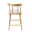 Tabouret de comptoir d'intérieur en bois rembourré, style Windsor, ensemble de 4