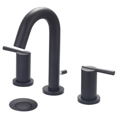 Kingston Brass Manhattan Widespread Bathroom Faucet With Drain