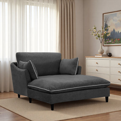 Chaise longue moderne avec coussins