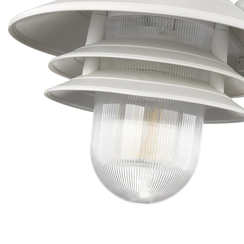 Caja Wall Light, Textured White, Medium Incandescent