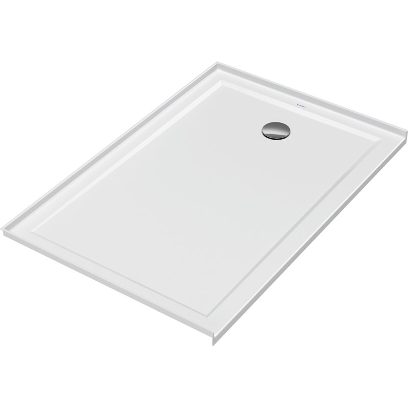 Base de douche à seuil simple Duravit Architec l 36 po x P 60 po, Droite