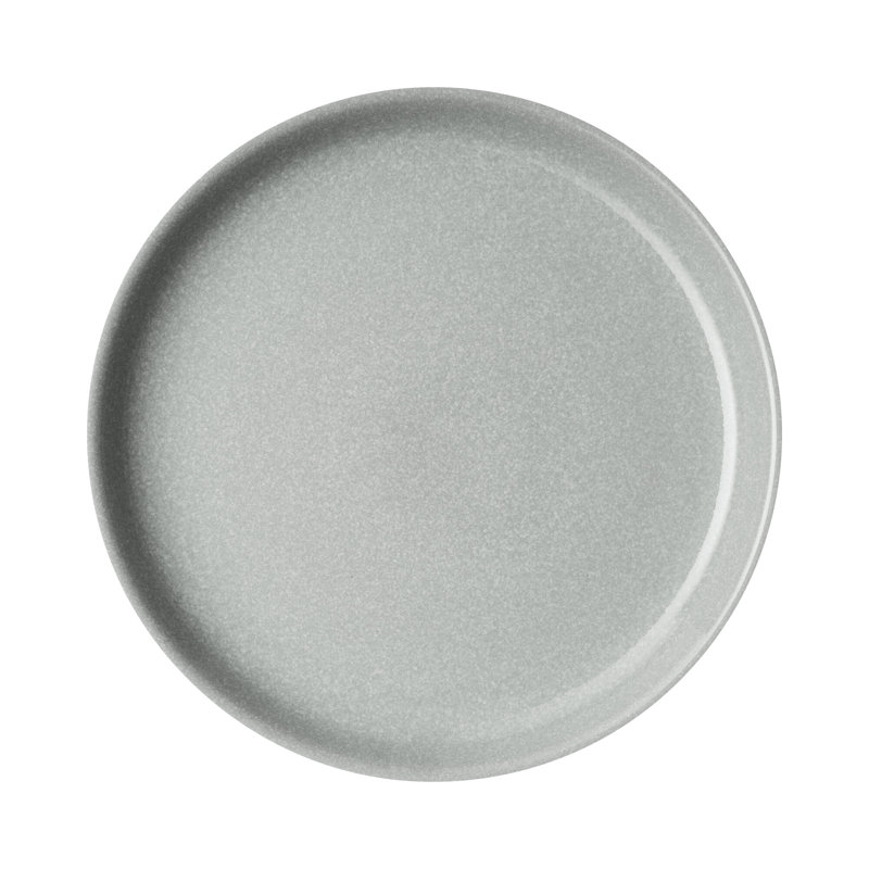 Denby Elements Medium Coupe Plates, Light Grey