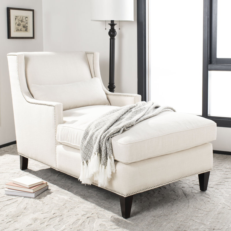 Higdon Velvet Chaise Lounge, Velvet Ash Gray