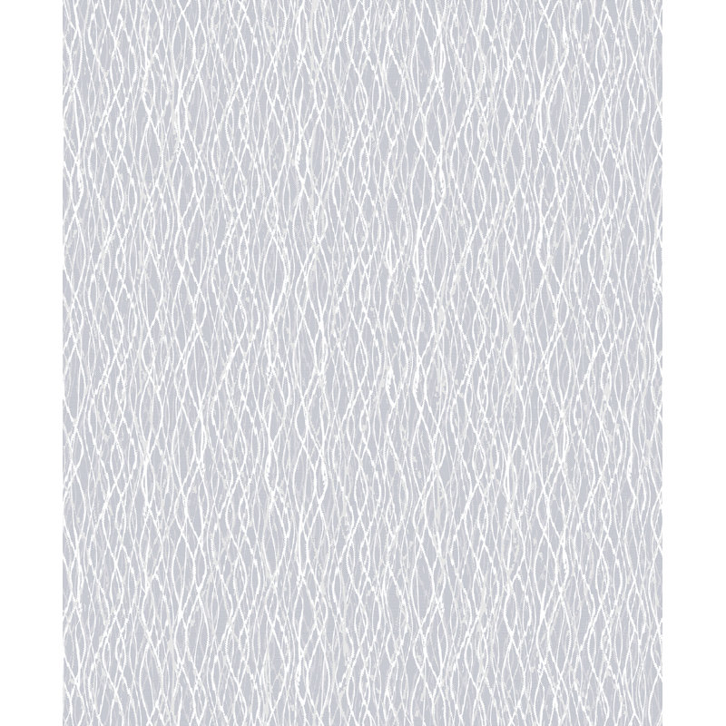 Rouleau de papier peint L 33 pi x l 21 po Dorris Quinn Twist, Gris clair