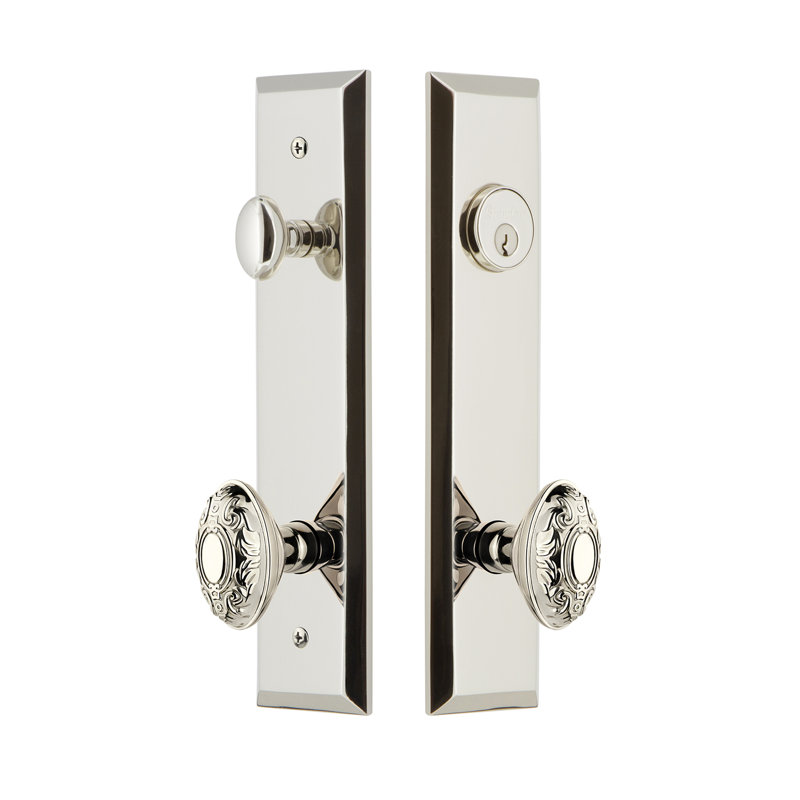 Ensemble de vestibule Fifth Avenue, Nickel poli, 2,375 po