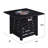 32" Square 50,000 BTU Auto-Ignition Propane Gas Fire Pit Table with Waterproof Cover
