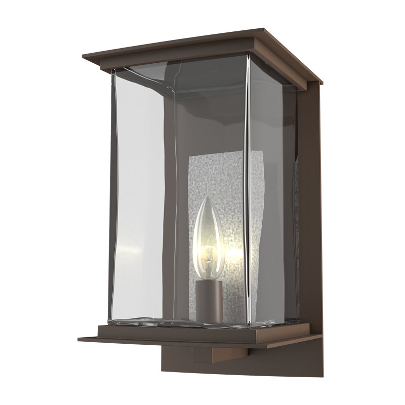 Kingston 7" Outdoor Wall Lantern, Translucent Vintage Platinum, Coastal Bronze, 12.1'' H X 7'' W X 7.2'' D