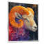 Blanc et jaune astrologie Rams Radiance Aries - décoration murale astronomie Bélier-106112776-106112788